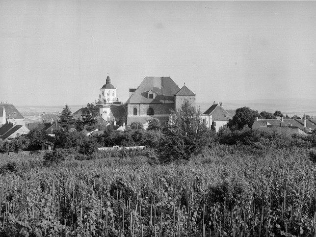 Eisenstadt-Oberberg, Blick aus den Weinbergen zum Kalvarienberg