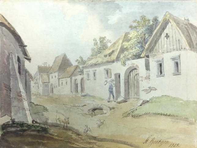 Sankt Georgen, Dorfansicht, 1828