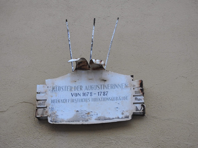 Brgerhaus, ehem. frstl. Verwaltungsgebude (Augustiner Nonnenkloster)
